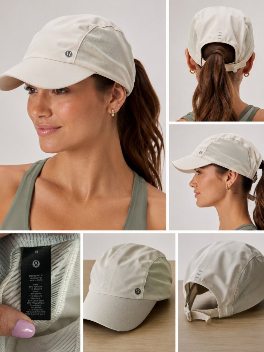 Lululemon Fast & Free Running Hat OS Light Beige Adjustable Cap